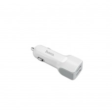 Автомобільний зарядний пристрій Hoco Z23 2 USB 2.4A біле