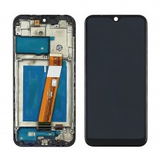 Дисплей для Samsung A015M Galaxy A01 (2020) з чорним тачскрином та корпусною рамкою
