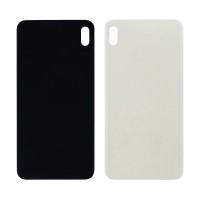 Заднє скло корпусу Apple iPhone XS Max White (біле) (Big hole)