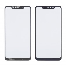 Стекло тачскрина с OCA плёнкой для Xiaomi Redmi Note 6 Pro чёрное с олеофобным покрытием, закалённое