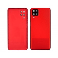 Задня кришка Samsung A125 Galaxy A12 (2020) червона зі склом камери