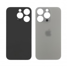 Заднє скло корпусу для Apple iPhone 15 Pro Natural Titanium (сріблясте)