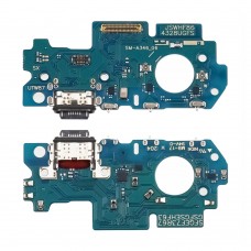 Роз'єм зарядки для Samsung A346 Galaxy A34 на платі з мікрофоном та компонентами Original