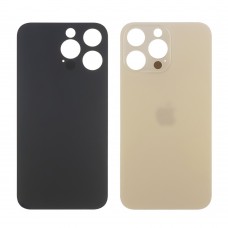 Заднє скло корпусу Apple iPhone 14 Pro Gold (золоте) маленький виріз під камеру