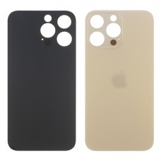 Заднє скло корпусу Apple iPhone 14 Pro Max Gold (золоте) маленький виріз під камеру