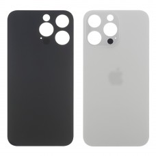 Заднє скло корпусу Apple iPhone 14 Pro Max Silver (біле) маленький виріз під камеру