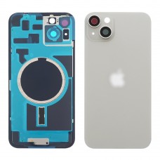 Заднє скло корпусу для Apple iPhone 14 Plus White (біле) з рамкою та склом камери