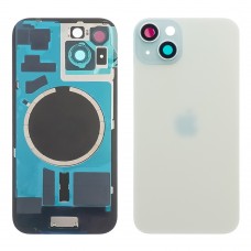 Заднє скло корпусу для Apple iPhone 15 Plus Blue (синє) з рамкою та склом камери