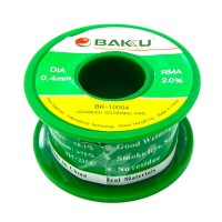 Припой BAKU BK-10004 (0.4 мм, 50 гр, Sn 97%, Ag 0.3%, Cu 0.7%, rma 2%)
