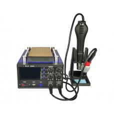Паяльная станция WEP 853AAA-I, со встроенным вакуумным сепаратором 9" (20 x 11 см), фен, паяльник, USB 5V
