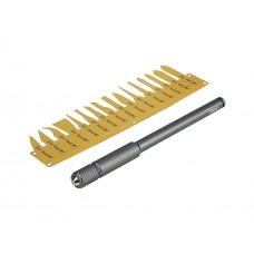 Набір для ремонту друкованих плат та мікросхем QianLi 011 (ручка 012 з цангою, 16 прецизійних металевих лопаток)
