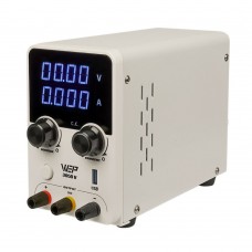 Блок живлення лабораторний WEP 305D-V, 30V 5A, імпульсний, з цифровою індикацією (V/A), USB QC 5V-12V/20W Блок живлення лабораторний WEP 305D-V, 30V 5A, імпульсний, з цифровою індикацією (V/A), USB QC 5V-12V/20W