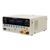 Блок живлення лабораторний WEP 3010D-V, 30V 10A, з цифровою індикацією (V/A), 3 канали пам'яті, 2 USB 5V/2A, 6 USB 0V-30V/0A-10A