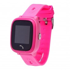Детские смарт часы    HW8  с функцией GPS и WiFi и светящимся ремешком розовые