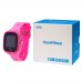 Детские смарт часы    HW8  с функцией GPS и WiFi и светящимся ремешком розовые