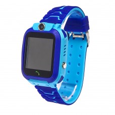 Детские смарт часы Q12 с функцией GPS синие