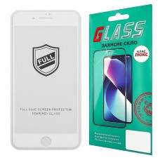 Захисне скло для Apple iPhone 7 Plus/ 8 Plus Full Glue (0.25 мм, 2.5D, біле) Люкс