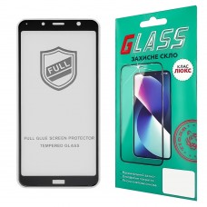 Защитное стекло для Xiaomi Redmi 7A Full Glue (0.25 мм, 2.5D, чёрное) Люкс