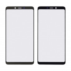 Скло тачскрін з OCA плівкою для Samsung A920 Galaxy A9 (2018) чорне з олеофобним покриттям, загартоване