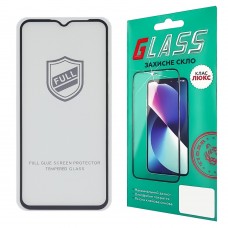 Защитное стекло для Samsung A13/ M13/ A23/ M23/ F23/ M33 Full Glue (0.25 мм, 2.5D, чёрное) Люкс