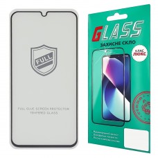 Захисне скло Samsung A346 A34 Full Glue (0.25 мм, 2.5D, чорне) Люкс
