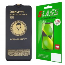 Захисне скло для Samsung A13/ M13/ A23/ M23/ F23/ M33 (0.3 мм, 5D чорне) ТОП