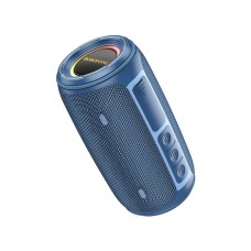 Портативна Bluetooth колонка Borofone BR38 TWS з LED підсвіткою blue