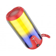 Портативна Bluetooth колонка Borofone BR33 TWS з LED підсвіткою red