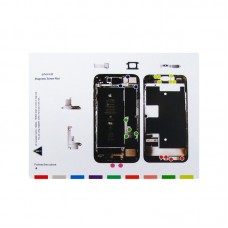 Магнитный мат MECHANIC iP8 для раскладки винтов и запчастей при разборке iPhone 8
