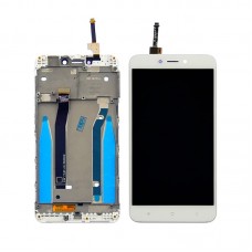 Дисплей  для XIAOMI  Redmi 4X с белым тачскрином и корпусной рамкой