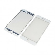 Стекло тачскрина  для Apple  iPhone 7 Plus белое с рамкой и OCA плёнкой HC