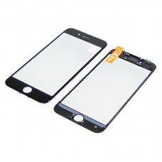 Скло тачскрін для Apple iPhone 8 чорне з рамкою і OCA плівкою HC