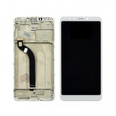 Дисплей  для XIAOMI  Redmi 5 с белым тачскрином и корпусной рамкой