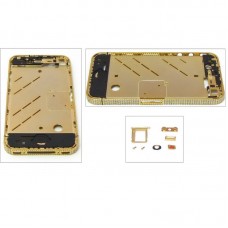 Середня частина корпуса для APPLE iPHONE 4 золота з кристалами Swarovski