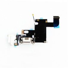 Шлейф для APPLE iPhone 6 з білим роз'ємом живлення, гарнітури, з мікрофоном