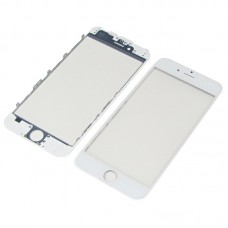 Стекло тачскрина  для Apple  iPhone 6 белое с рамкой и OCA плёнкой HC
