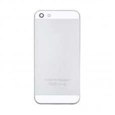 Корпус  для APPLE  iPhone 5 серебристый с белыми вставками, в комплекте с SIM-держателем и кнопками