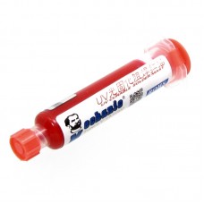 Лак ізоляційний MECHANIC RY-UVH900, червоний, в шприці, 10 ml (LH10 UV curing solder proof printing ink)