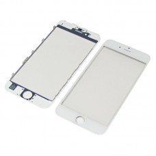 Скло тачскрін для Apple iPhone 6s біле з рамкою і OCA плівкою HC