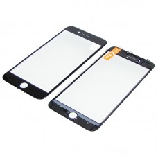 Скло тачскрін для Apple iPhone 8 Plus чорне з рамкою і OCA плівкою HC