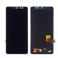 Дисплей  для SAMSUNG  A730 Galaxy A8 Plus (2018) с чёрным тачскрином, с регулируемой подсветкой