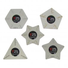 Набір металевих карт Tool Plus 5 in 1 для розбирання (трикутник, п'ятикутник, шестикутник, зірка п'ятикутна та шестикутна)