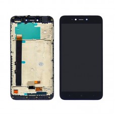 Дисплей  для XIAOMI  Redmi Note 5A Lite с чёрным тачскрином и корпусной рамкой