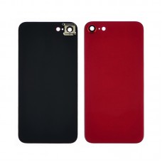 Заднее стекло корпуса  для APPLE  iPhone 8 красное со стеклом камеры high copy