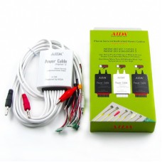 Кабеля для блоков питания  AIDA  A-700 с разъемами для подключения плат iPhone 4/4S/5/5S/SE /6/6S/6P/6SP, micro USB, крокодилы
