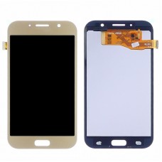 Дисплей  для SAMSUNG  A720 Galaxy A7 (2017) с золотистым тачскрином, с регулируемой подсветкой