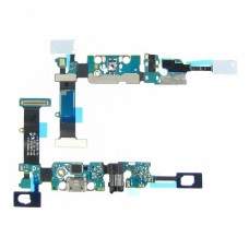Шлейф  для SAMSUNG  N920 Galaxy Note 5 с разъёмом micro-USB, гарнитуры, микрофоном и подсветкой