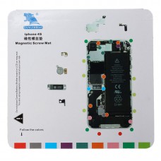 Магнитный мат MECHANIC iP4 для раскладки винтов и запчастей при разборке iPhone 4