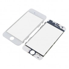 Скло тачскрін для Apple iPhone 5s біле з рамкою і OCA плівкою HC
