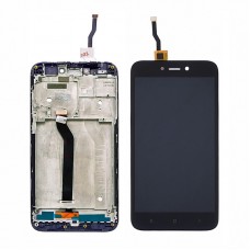Дисплей  для XIAOMI  Redmi 5A с чёрным тачскрином и корпусной рамкой